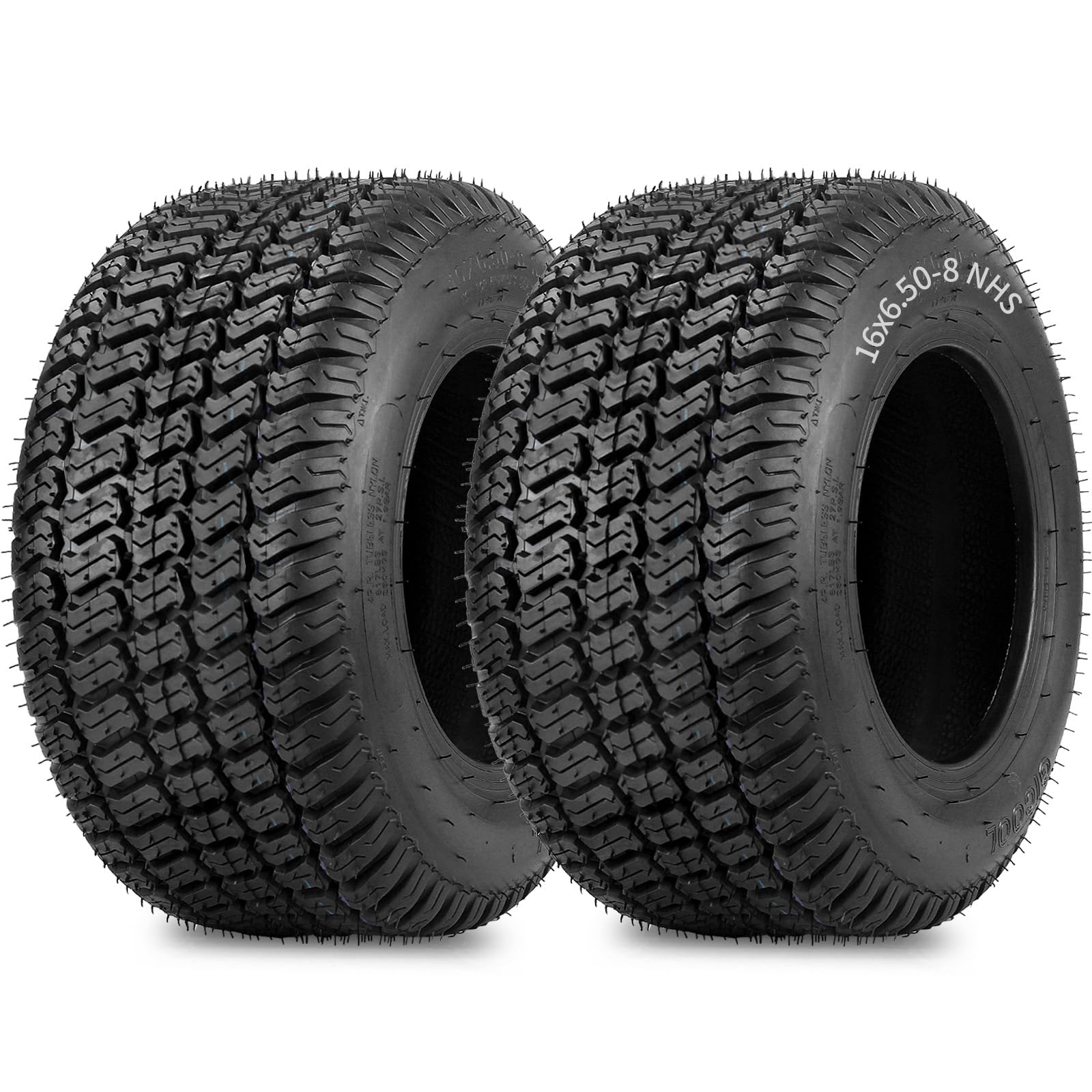 GICOOL 16x6.50-8 Lawn Mower Tubeless Tire