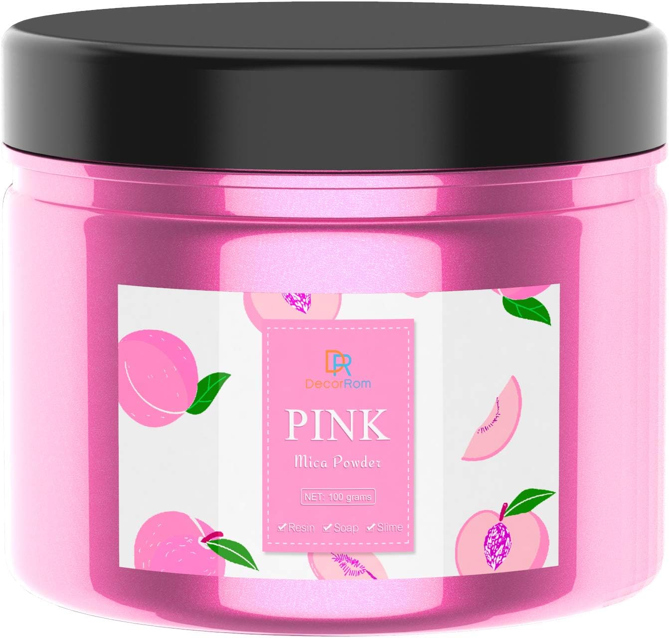 Epoxy Resin Color Pigment - Huge 100g/3.5 Ounces Metallic Mica Powder for Adult Hobby, Epoxy Resin Art Coloring, Crafts - Cosmetic Grade Resin Color Dye for Jewelry, Soap Making, Nails Art (Pink)