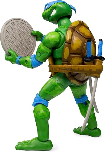 Miniatura 2 de The Loyal Subjects Teenage Mutant Ninja Turtles BST AXN Figura de acción NES 8-Bit Leonardo Exclusive 5.1 in, BATMNTLEOBW04, multicolor