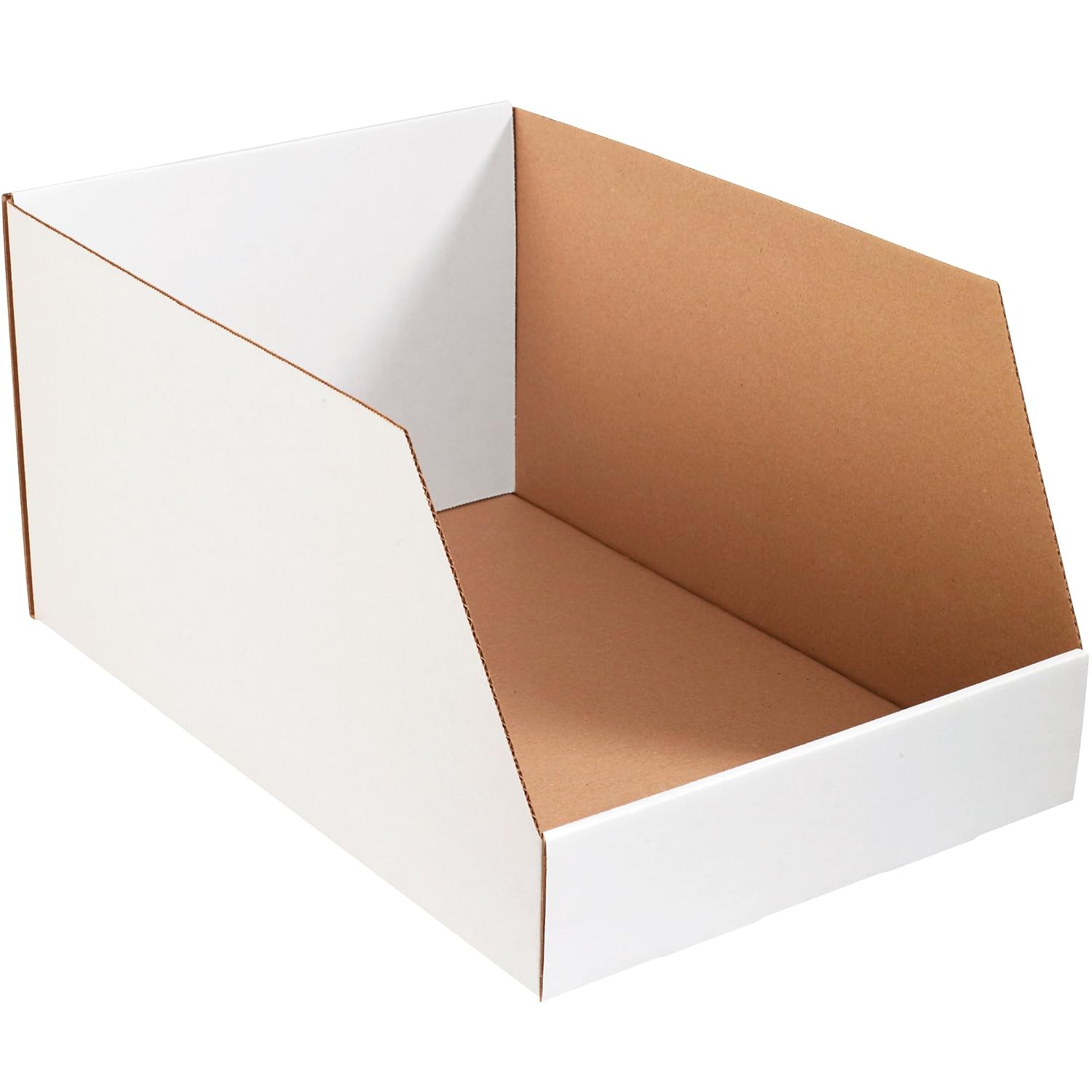 Box USA Storage Bins Large 16"L x 24"W x 12"H 25-Pack - Corrugated Cardboard Box for Packing, Moving, and Storage