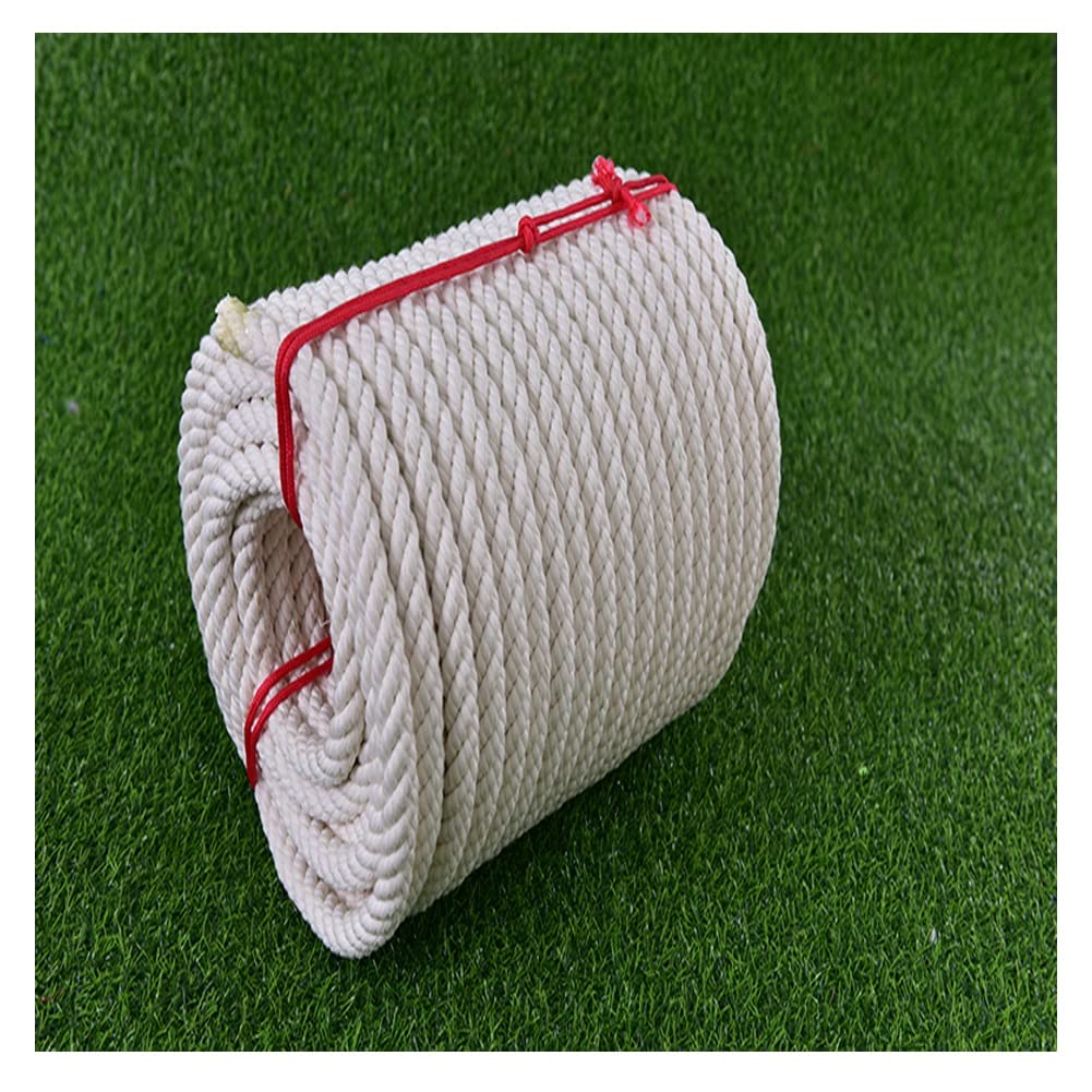 Corde en coton torsadé de 14 mm Cordons en coton épais naturel pour panier de rangement tissé décor de pépinière, panier-cadeau ou corde en coton décorative faite à la main