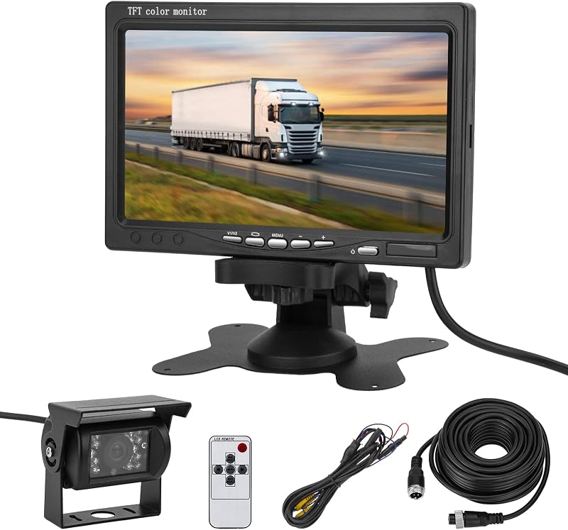 CICMOD 7 Colos Tolatókamera Monitor 18 IR LED Univerzális Parkolássegítő Rendszer 12V-24V