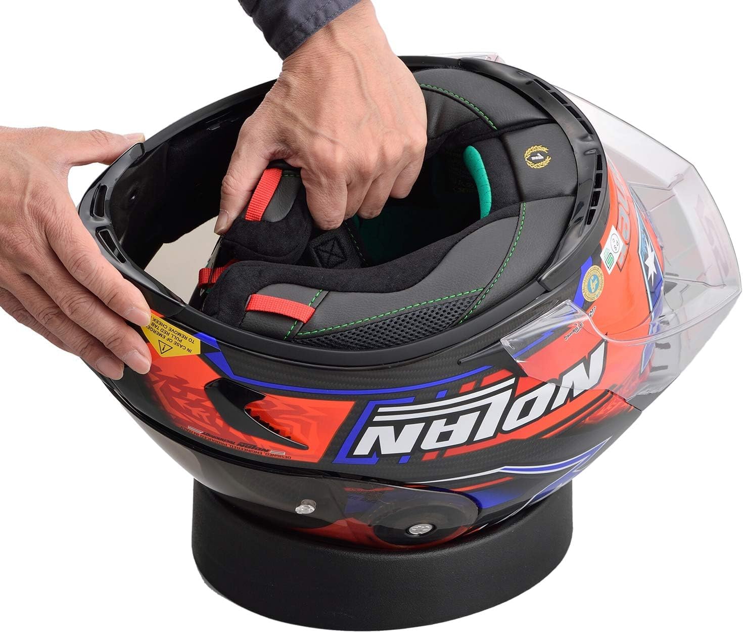 Support de casque en caoutchouc, support de casque, protection de casque, casque de moto, casque, casque en néoprène