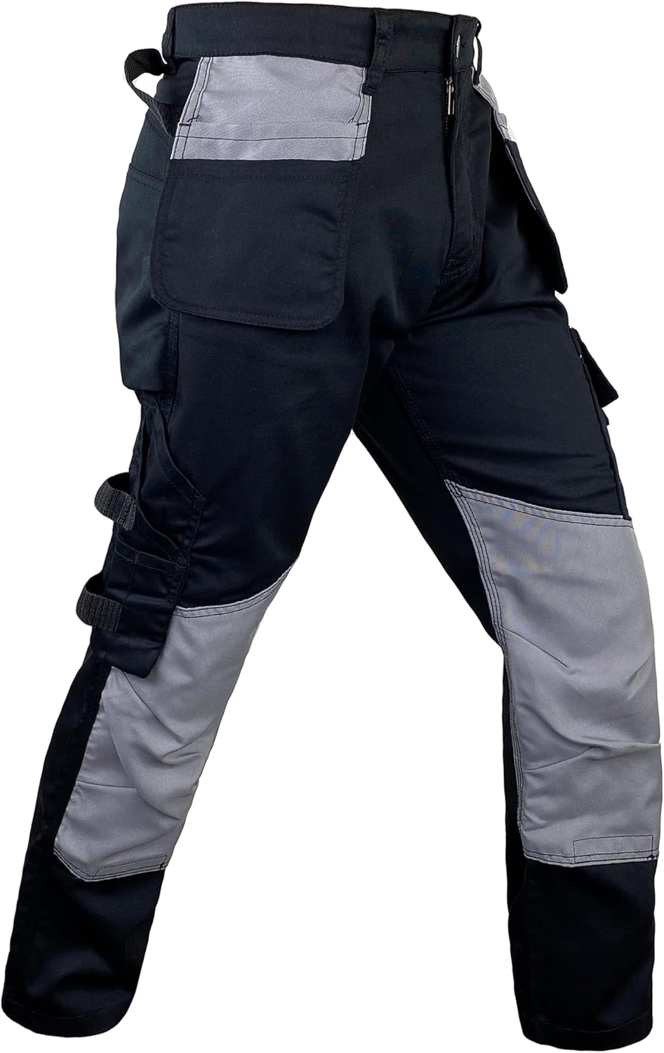 Notus Men’s Work Casual Tactical Cordura Knee Carpenter Construction Utility Cargo Work Trousers Pants