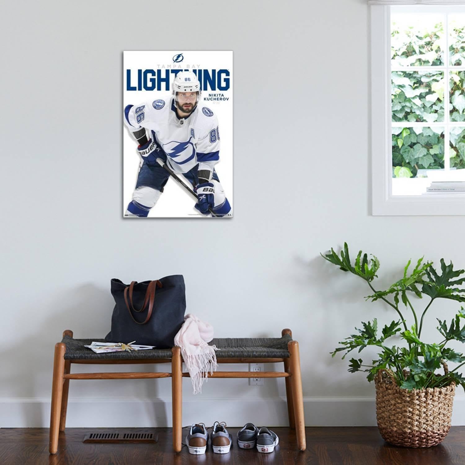 Trends International NHL Tampa Bay Lightning - Nikita Kucherov Feature Series 23 Wall Poster, 22.37" x 34.00", Stretched Canvas