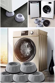 Gray Silicone Based Sound And Vibration Reducing Feet 4 Washing Machines And Dryers