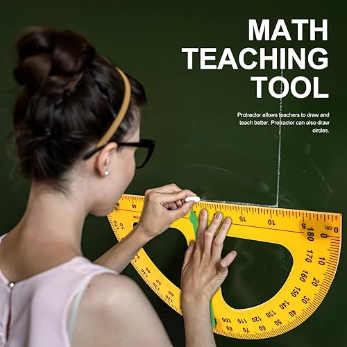 Miniatura 5 de 1 transportador, transportador grande para transportador de geometría con brazo oscilante, herramienta de medición magnética, suministros escolares