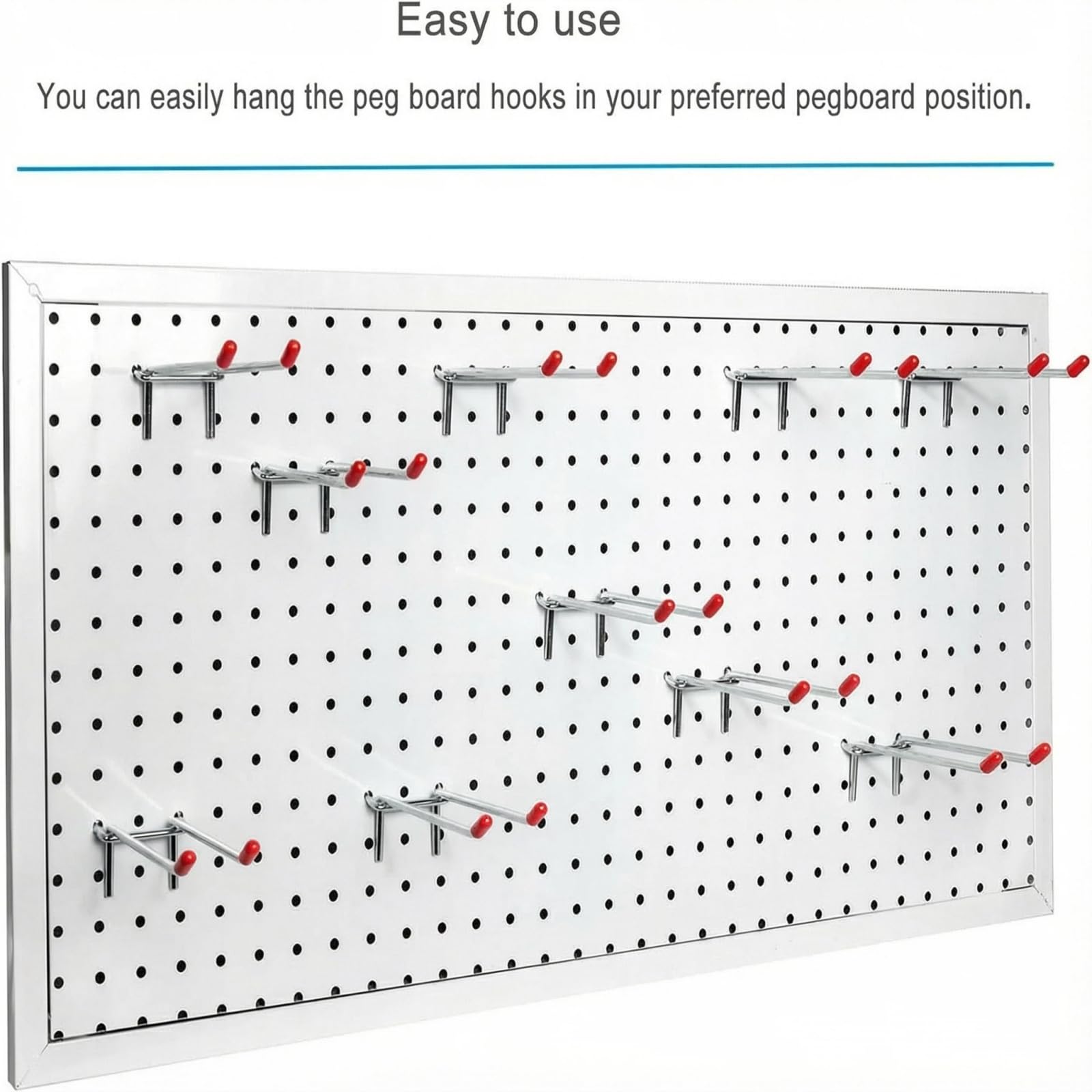 Double Arm Pegboard Hooks - 10 Pack -3 Double Arm Pegboard Hooks - 10 Pack -3