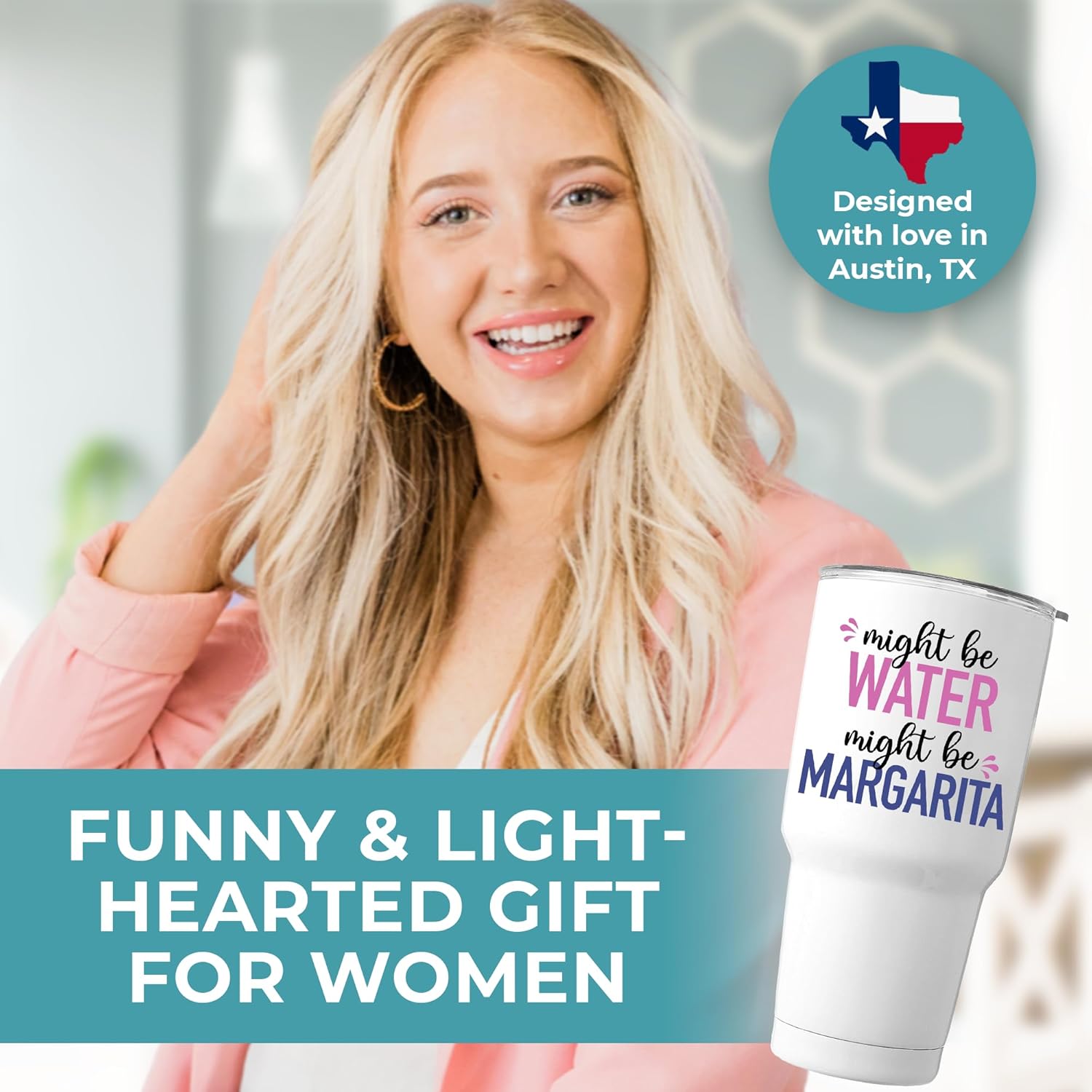 Funny Might Be Margarita Tumbler 30oz, Fun and Unique Presents for Drinkers, Adult Humor Cups, Drinking Themed Gag Gifts for Men and Women, Ideal Present Picks for Her Birthday, Christmas, Gift Ready - Image 3