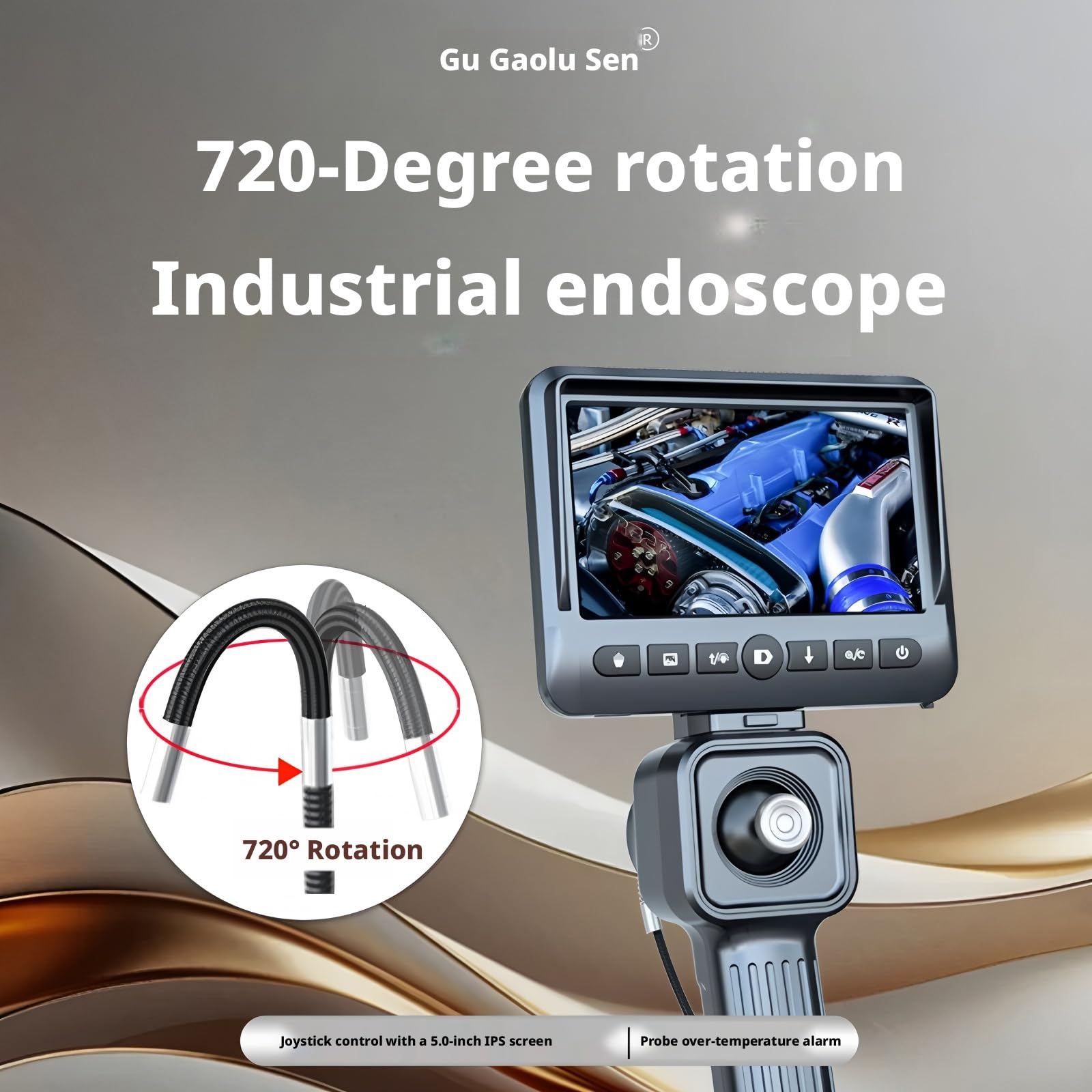Borescope GL-500A Inspection camera Endoscope 3.9mm 1M Single Lens 1080P