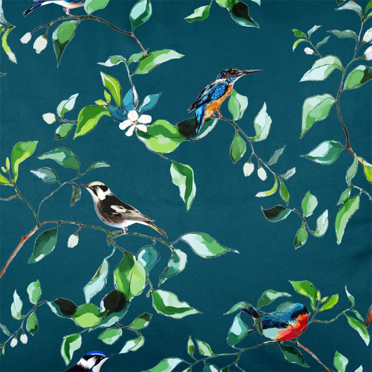 Izabela Peters Teal Luxury Upholstery Curtain Fabric - Eco-Friendly Velvet - Designer Blind, Craft, Sewing Fabric By The Metre - Rawlinson Nab - Sample