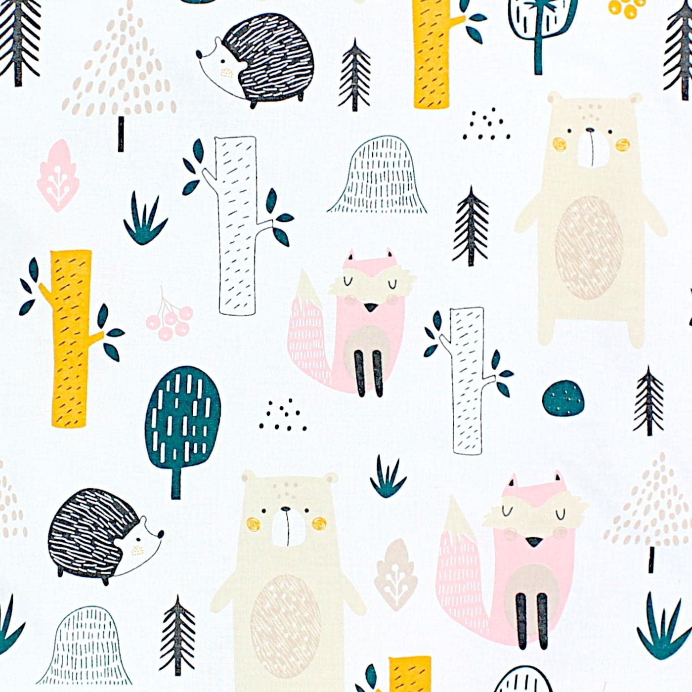 TupTam Colchón para Cambiador para Bebés Niños y Niñas, Safari/León/Marrón/Hojas/Verde, 70 x 50 cm — view 15
