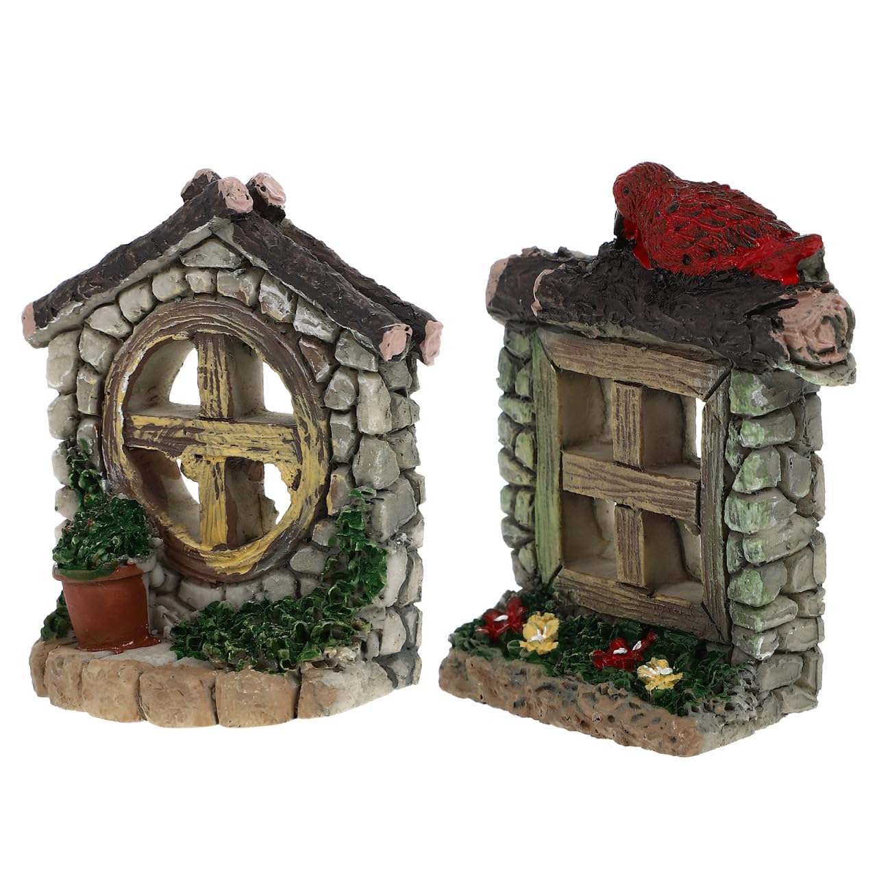 Adorno de hadas y gnomos para decoración de hogar, resina y paisaje exterior