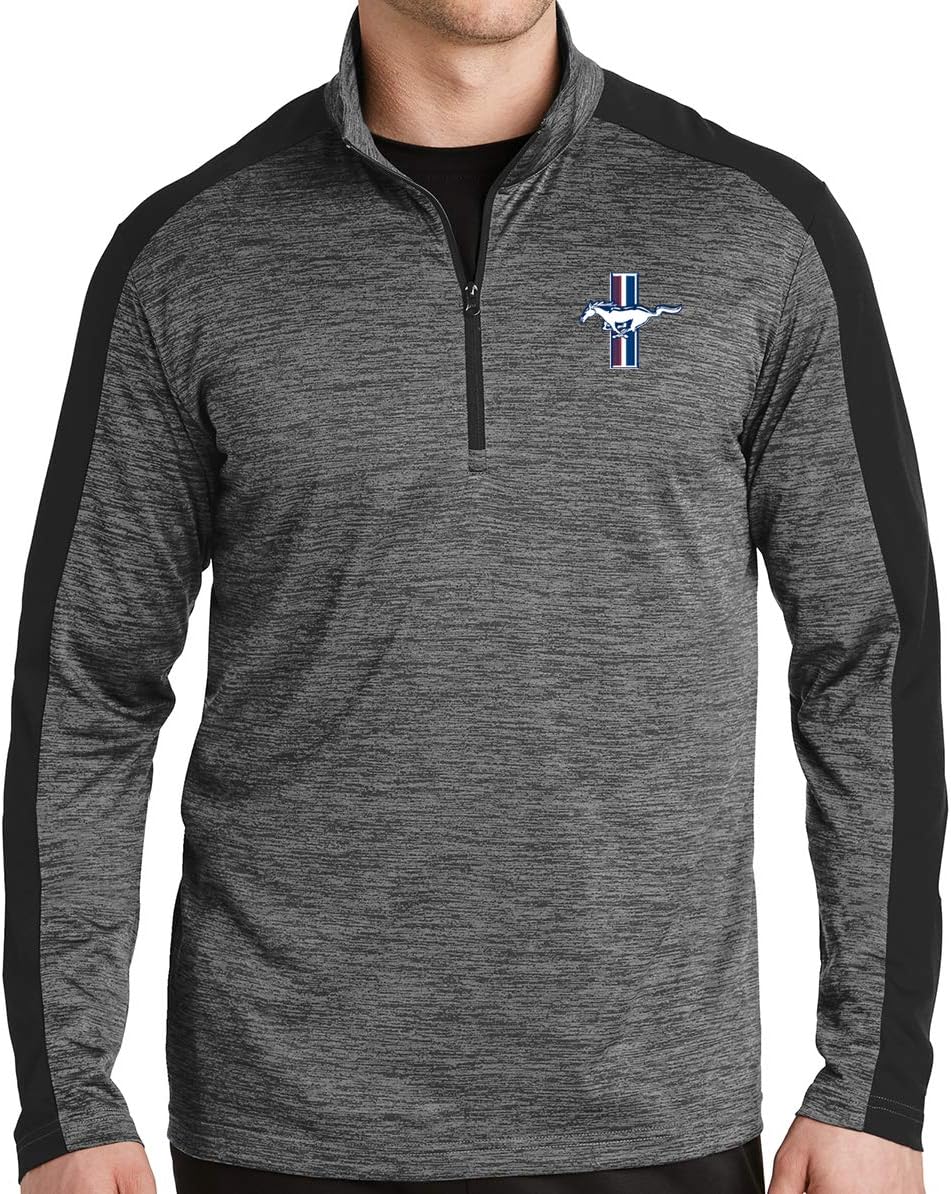 Buy Cool Shirts Mens Ford Mustang GT 1/4 Zip Lightweight Shirt