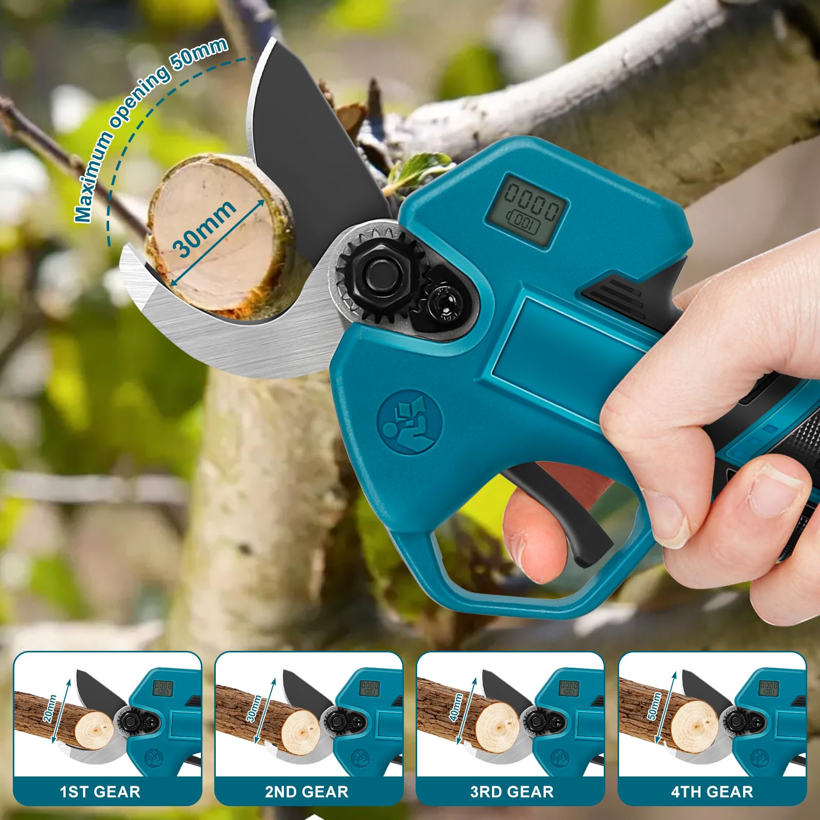 KIESBOHR Akku Astschere - Kompatibel Mit Makita 18V, 35mm Schnitt