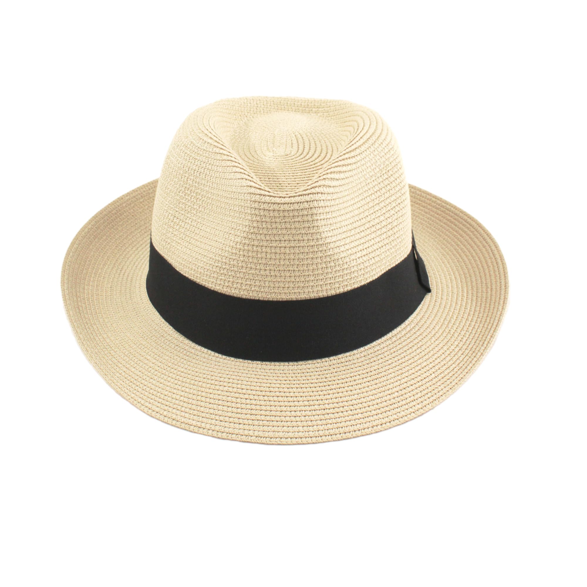 Carnavalife Sombrero de Panamá Unisex Sombrero de Verano Sombrero de Playa de Fedora para Hombres Mujeres Sombrero de Paja Sombrero Panama Enrollables