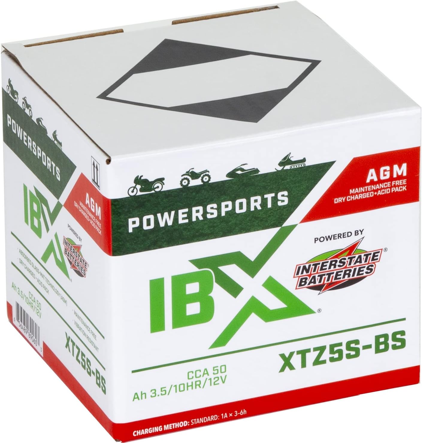 Interstate Batteries YTZ5SBS 12V 3.5Ah Powersports Battery IBX (Nut