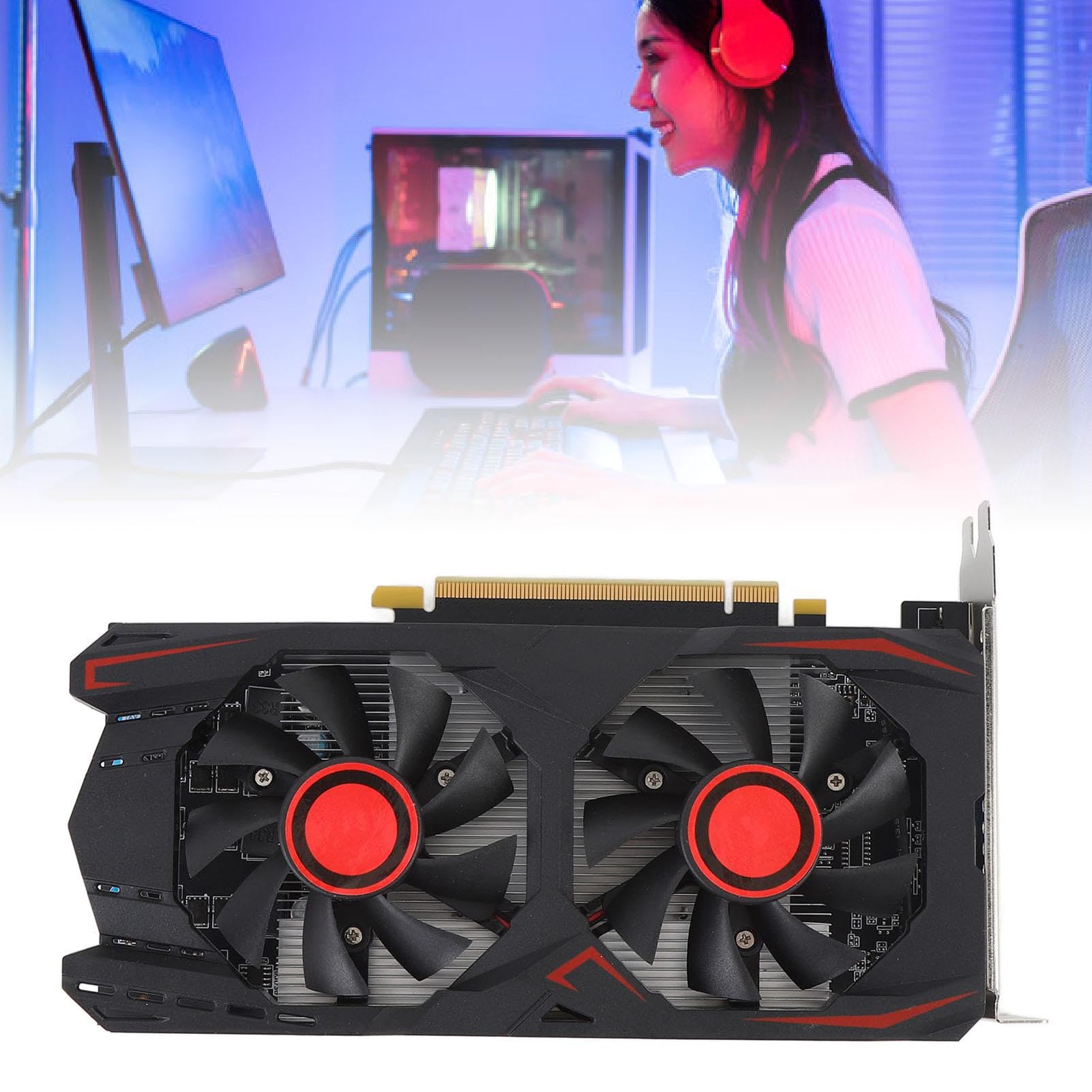 Scheda grafica GTX550TI 6GB D5 192bit PCI Express X16 2.0 con scheda grafica di gioco dual fan, supporta l'interfaccia multimediale DVI VGA HD per gaming, schede grafiche per computer