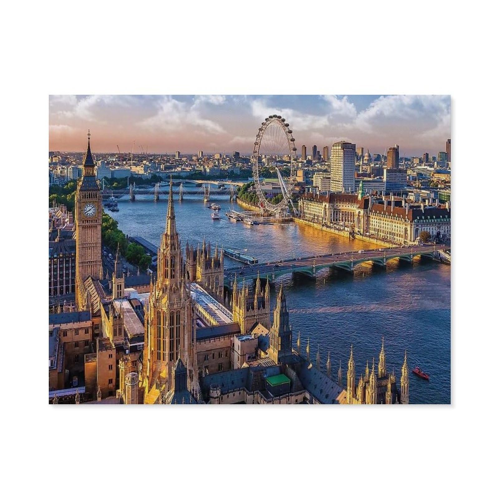 Gsbrsnts A15 5D Diamond Painting，London，Diamond Embroidery Cross Stitch(30 X 40 Cm/11.81 X 15.74 Inches)-D12