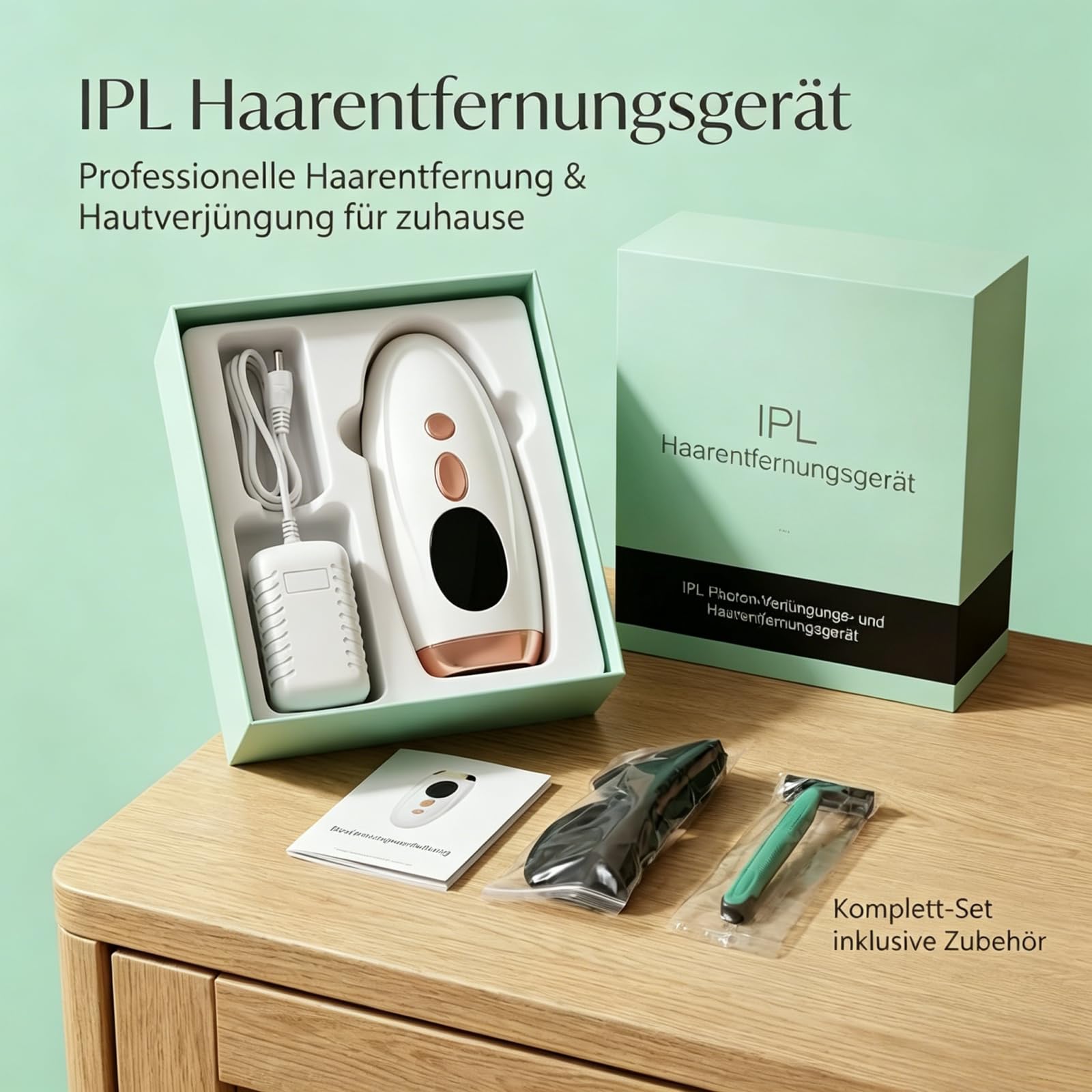 shine ipl 2.0 - premium hair removal bundle,Haarentfernungsgerät, IPL Geräte Haarentfernung, Schmerzfreie Haarentfernungsgerät, für Damen/Herren, Gesich, Bikini, Körper, Beine, Achseln (rosa)