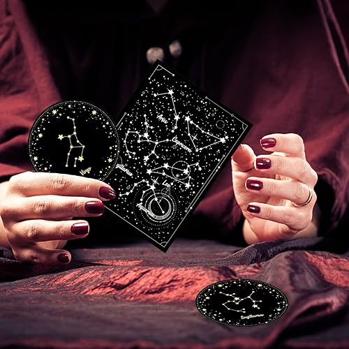 Miniatura 10 de GLOBLELAND Sellos transparentes con fondo de cuervo de tarot, sellos transparentes decorativos de silicona para hacer tarjetas y álbumes de