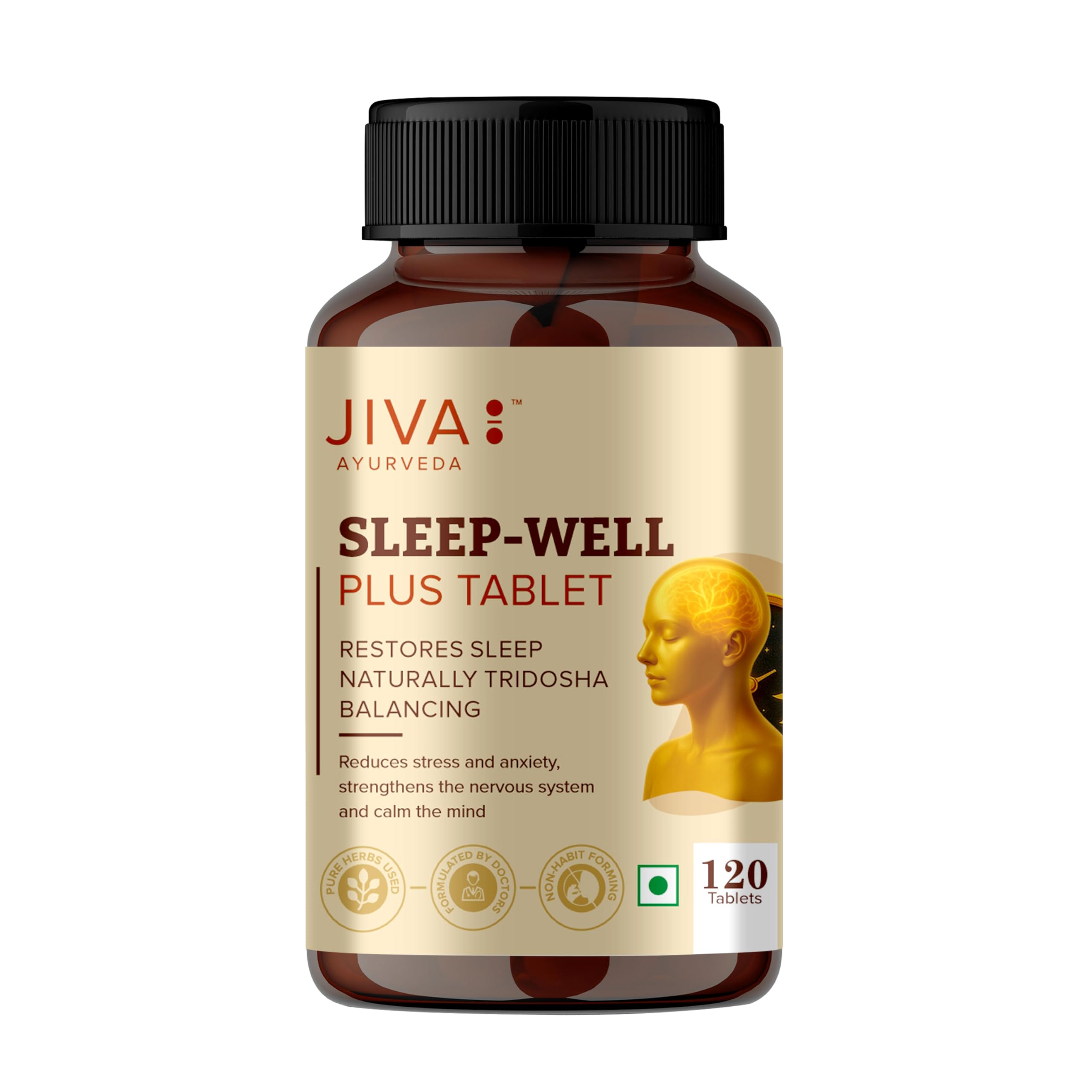 Jiva Ayurveda Sleep Well Plus Tablet -120 Tablets (Pack of 1)