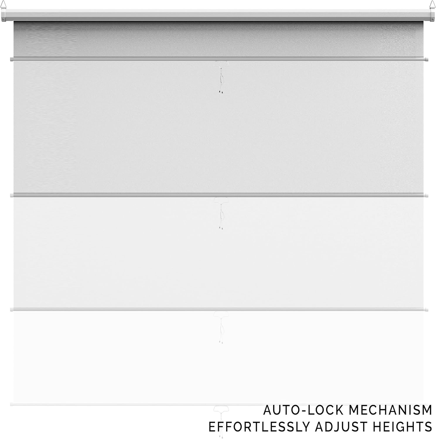 【Wider Style】 KHOMO Gear White Screen 84 x 84 inch – Extra Large Pull Down Backdrop – Portable Collapsible Roll Down Projector Screen – White Screen for Video, Streaming, and Photography