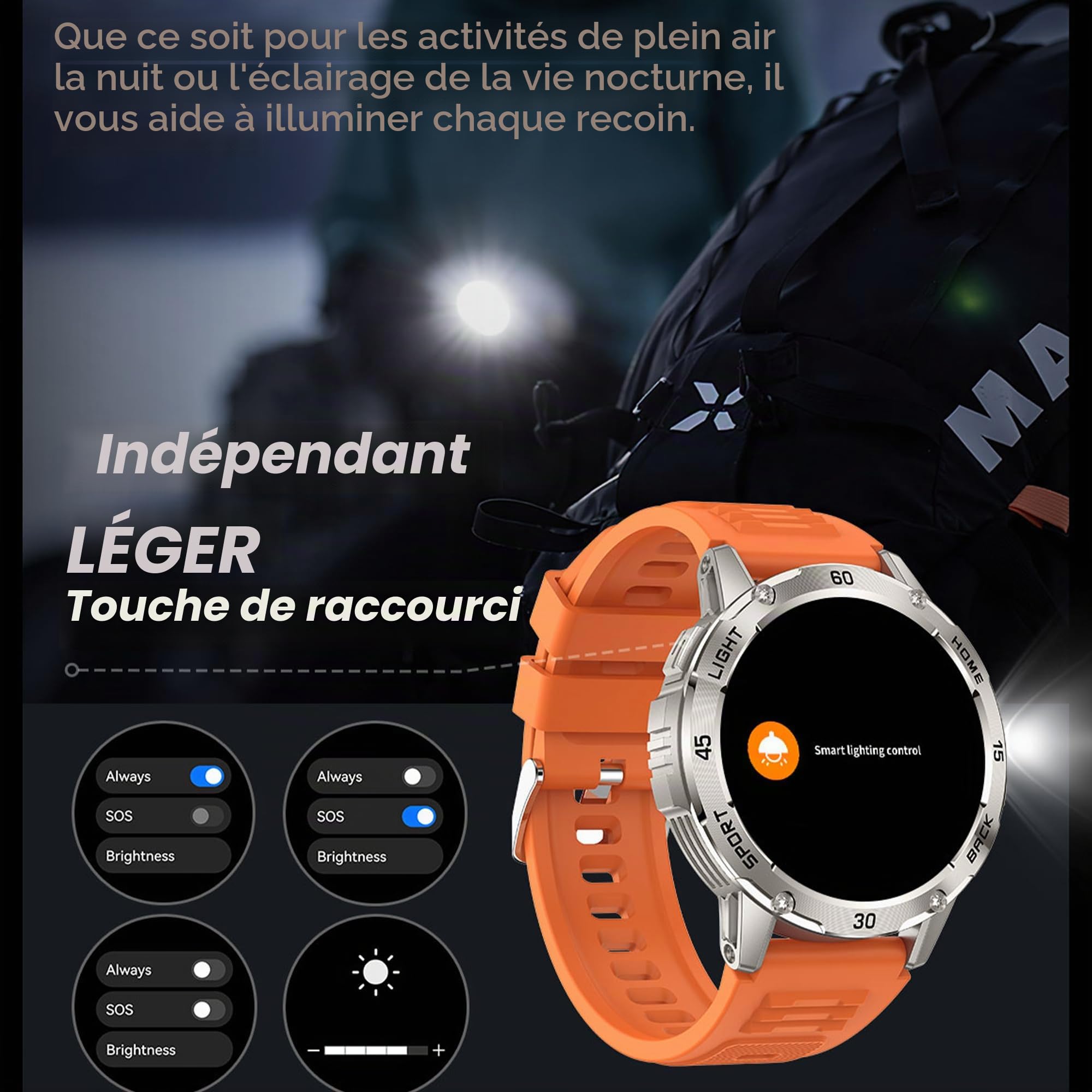 1,53" AMOLED Montre Connectée Homme avec Appel Bluetooth 5,2/Numérotation, Smartwatch Compatible Samsung Huawei Xiaomi Android iOS Podometre GPS Partagé Montre 123 Sports (Argenté)