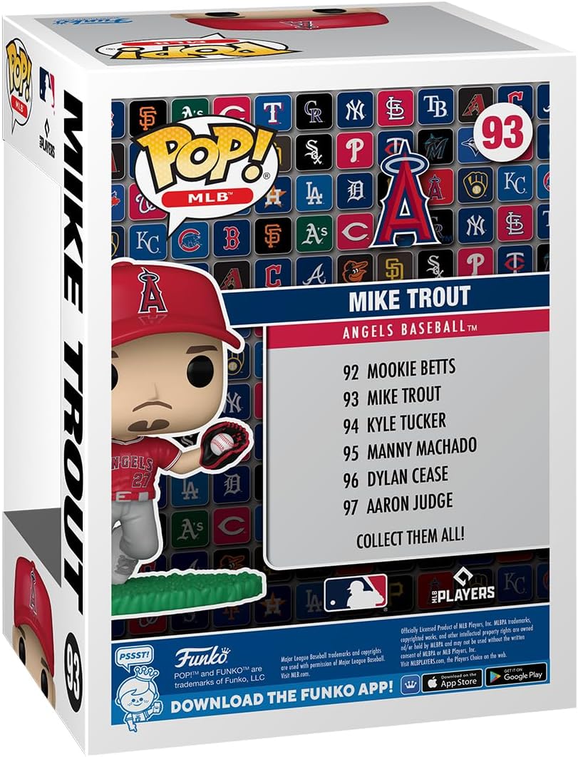 Funko POP! MLB: Angels – Mike Trout - Collectable Vinyl Figure - Gift Idea - Official Merchandise - for Kids & Adults - Sports Fans - Model Figure for Collectors and Display