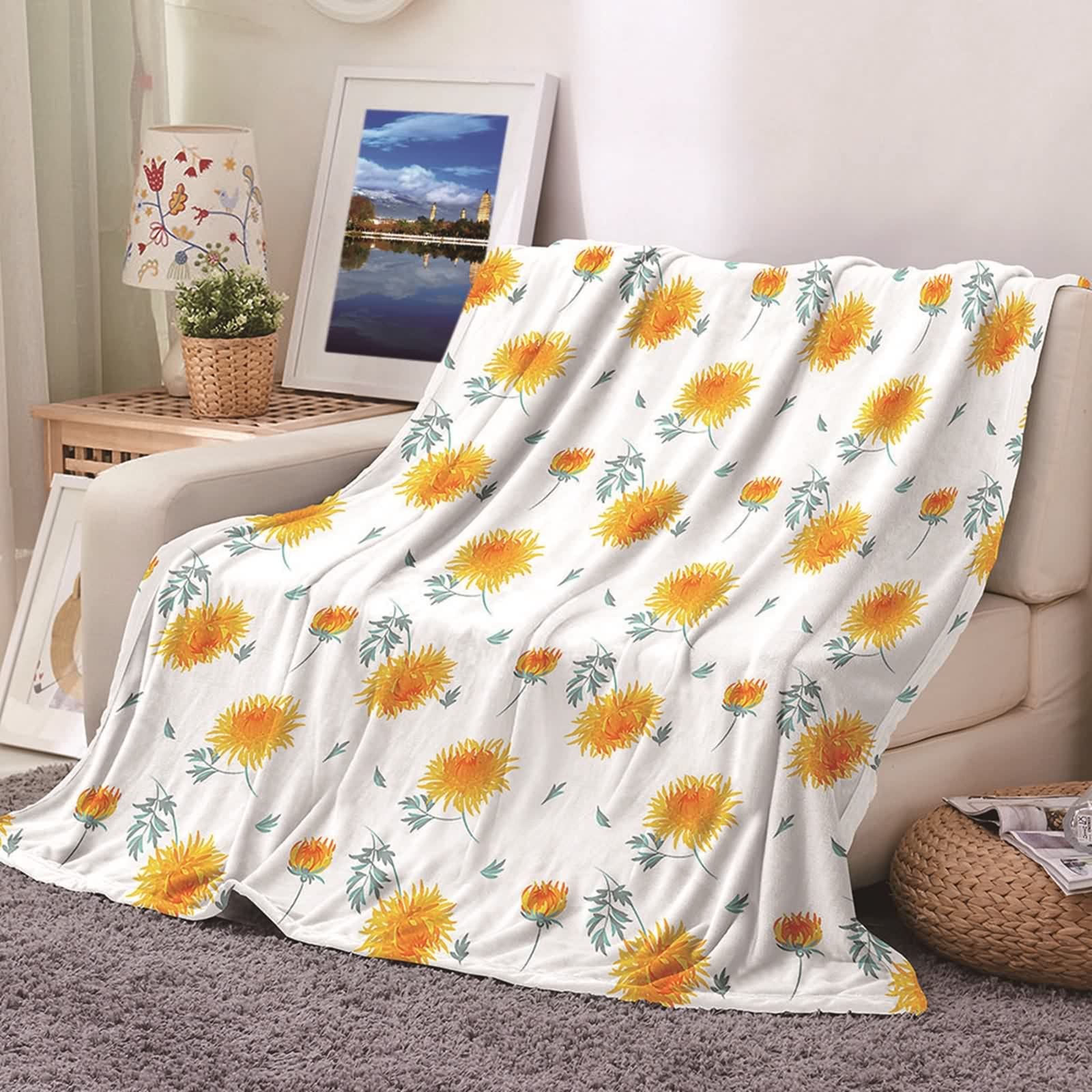 Couverture lit flannel 100x150 pour vos soirées canapé