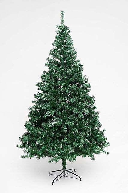 Large Colorado Pine Artificial Christmas Tree Tips with Metal Stand Beautiful Xmas Stackable Tree BLACK (Black, 7ft (1000 Tips)) (Black, 5ft (500 Tips))