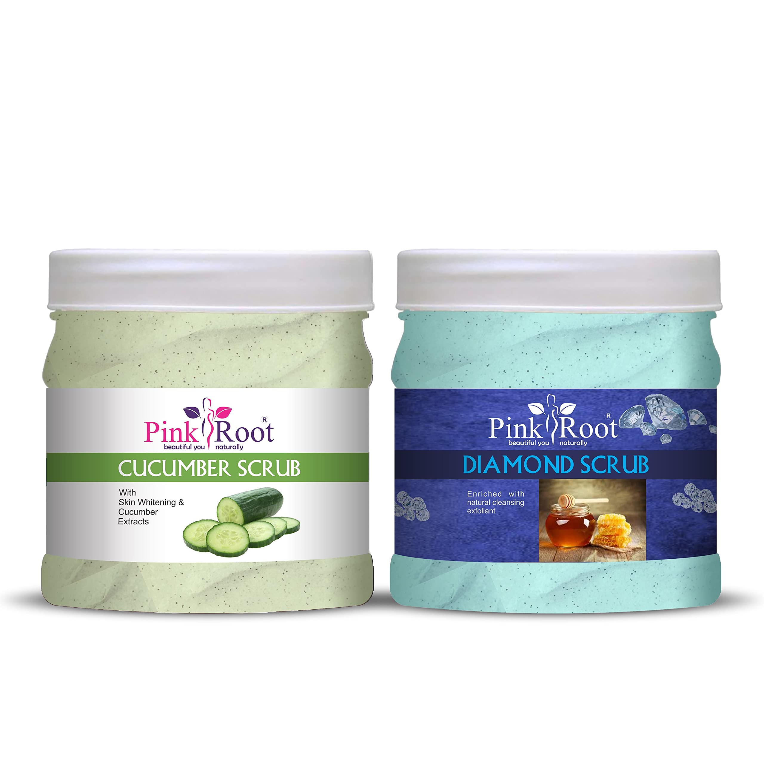Pink Root Cucumber Scrub 500gm with Diamond Scrub 500gm-picture-49