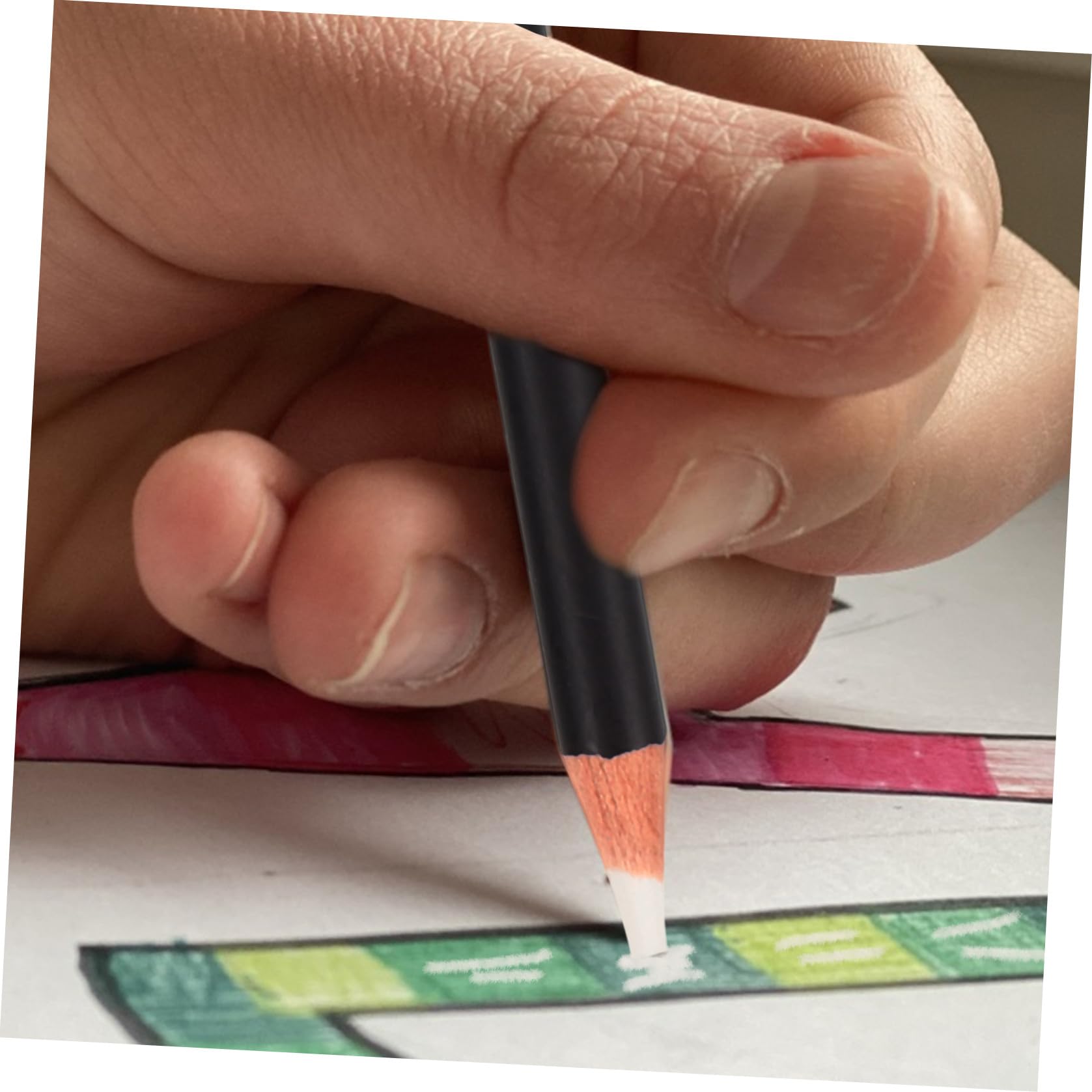 NUOBESTY 12stücke Radiergummi-stift Für Künstler Und Schüler Pen-style Radierer Mit Anspitzer Für Skizzen Und Zeichnungen Schonend Zu Praktisch Und Inspirierend