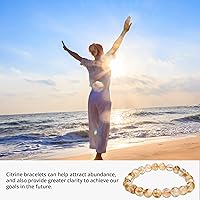 Vista 155 de Pulsera de turmalina negra, pulsera de cristal curativo natural para mujeres y hombres, pulsera de cuentas redondas de 0.315 in para espiritual