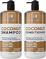 Vista 17 de BELLISSO - Set de champú y acondicionador con queratina, sin sulfatos/parabenos, tratamiento profesional para cabello seco, dañado, rizado