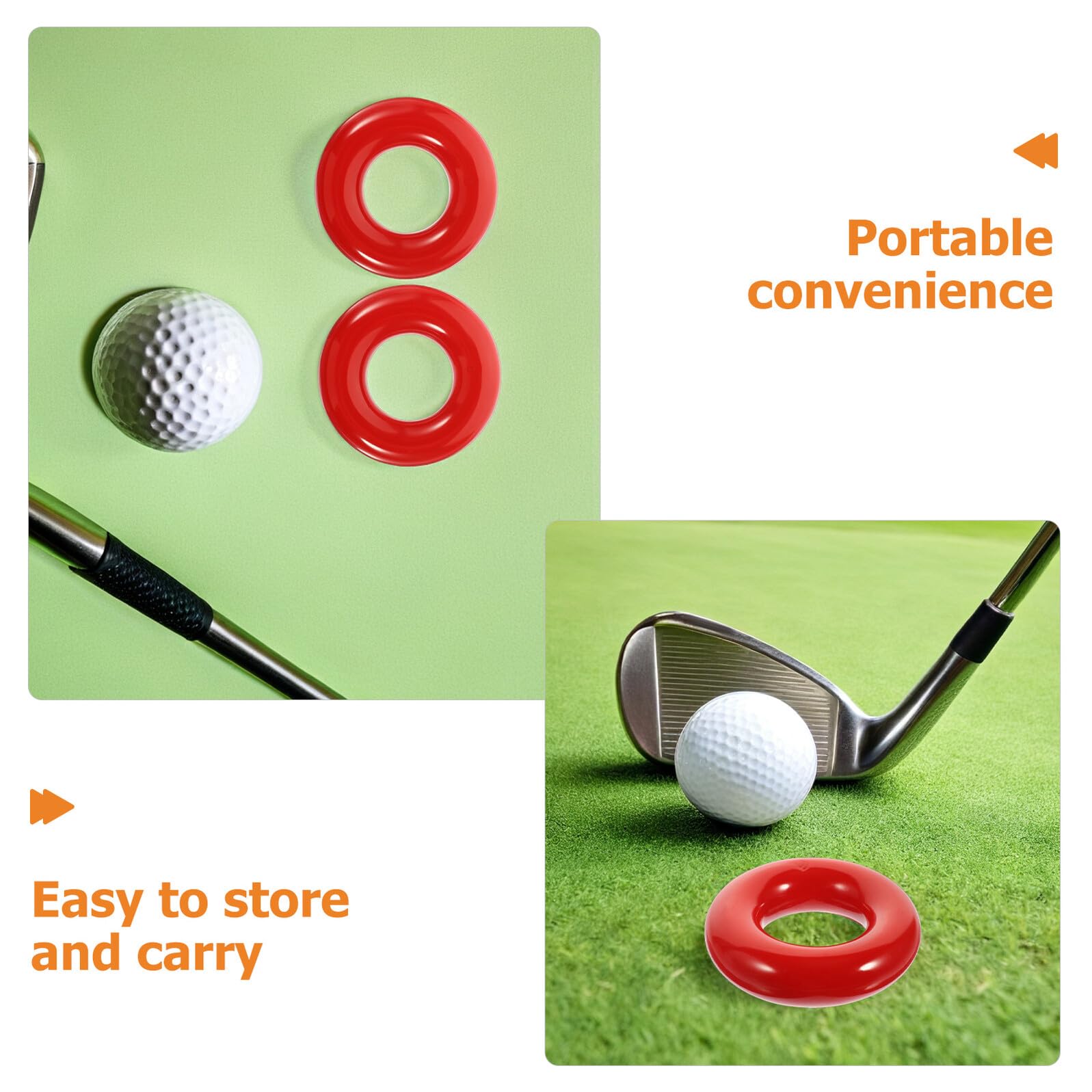 Anillo de Entrenamiento de Golf Peso, 4 Piezas de Hierro Rojo