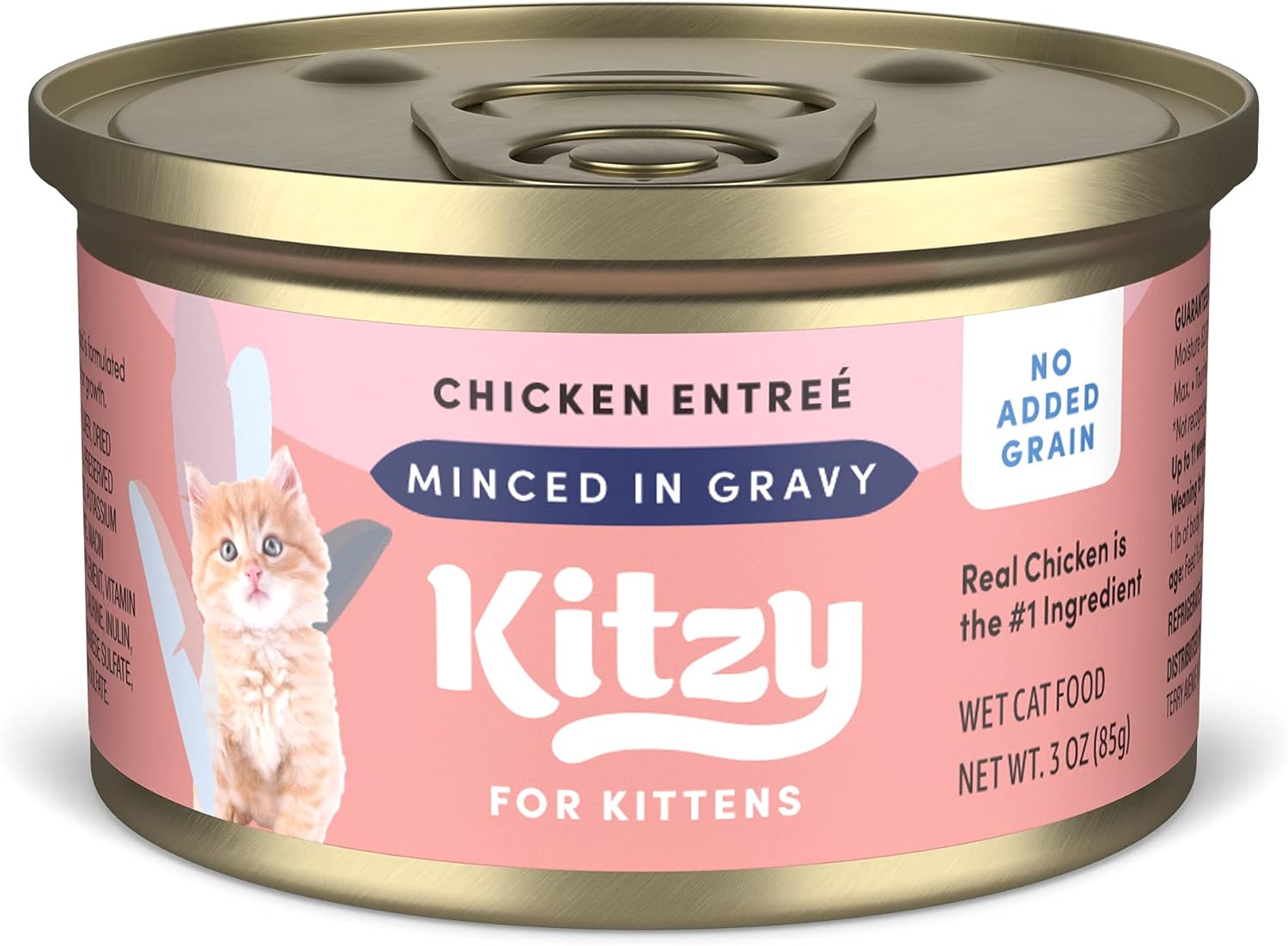 Amazon Brand Kitzy Wet Cat Food, Chicken cuts in Gravy