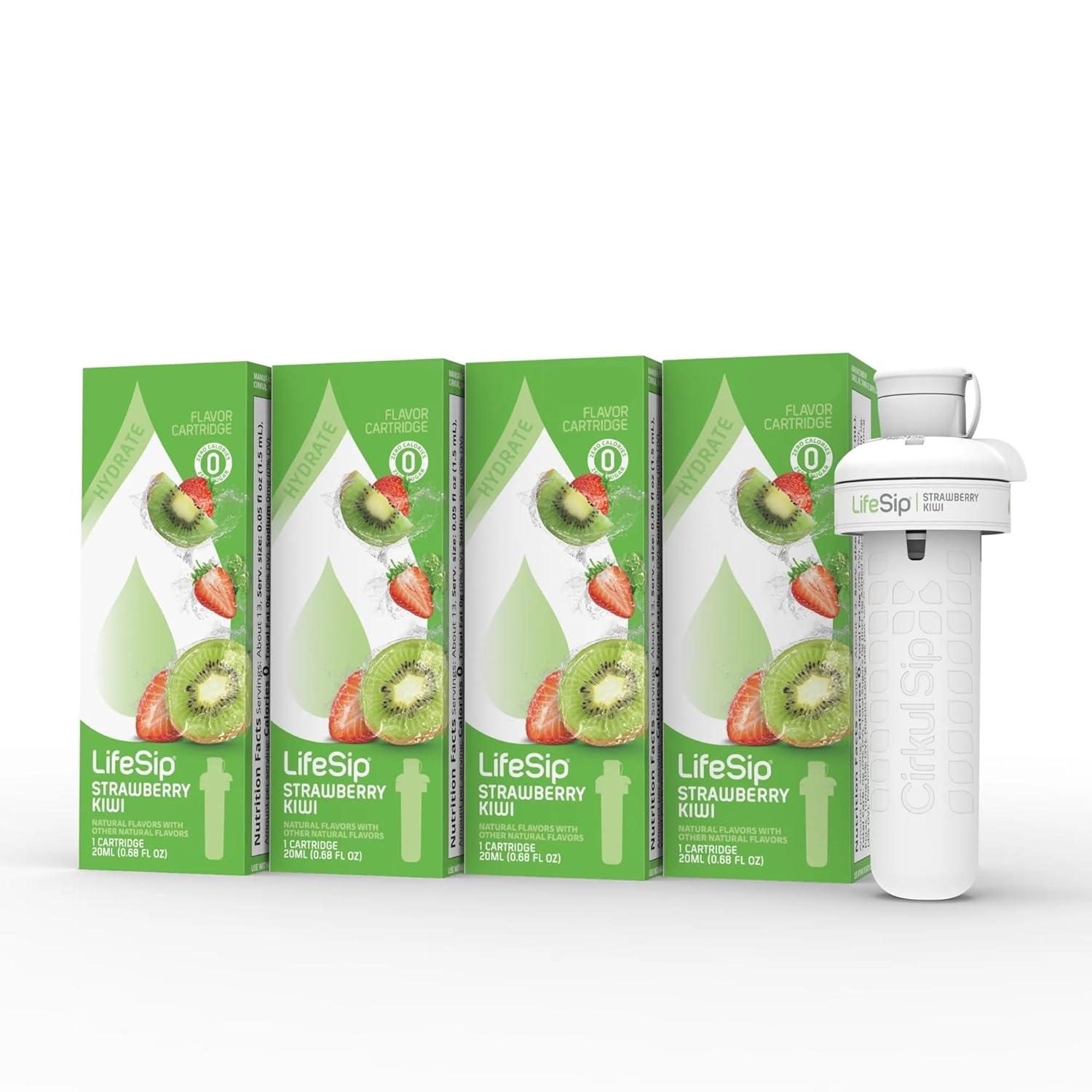 Pack of 4 Strawberry Kiwi Flavor Cartridges Original