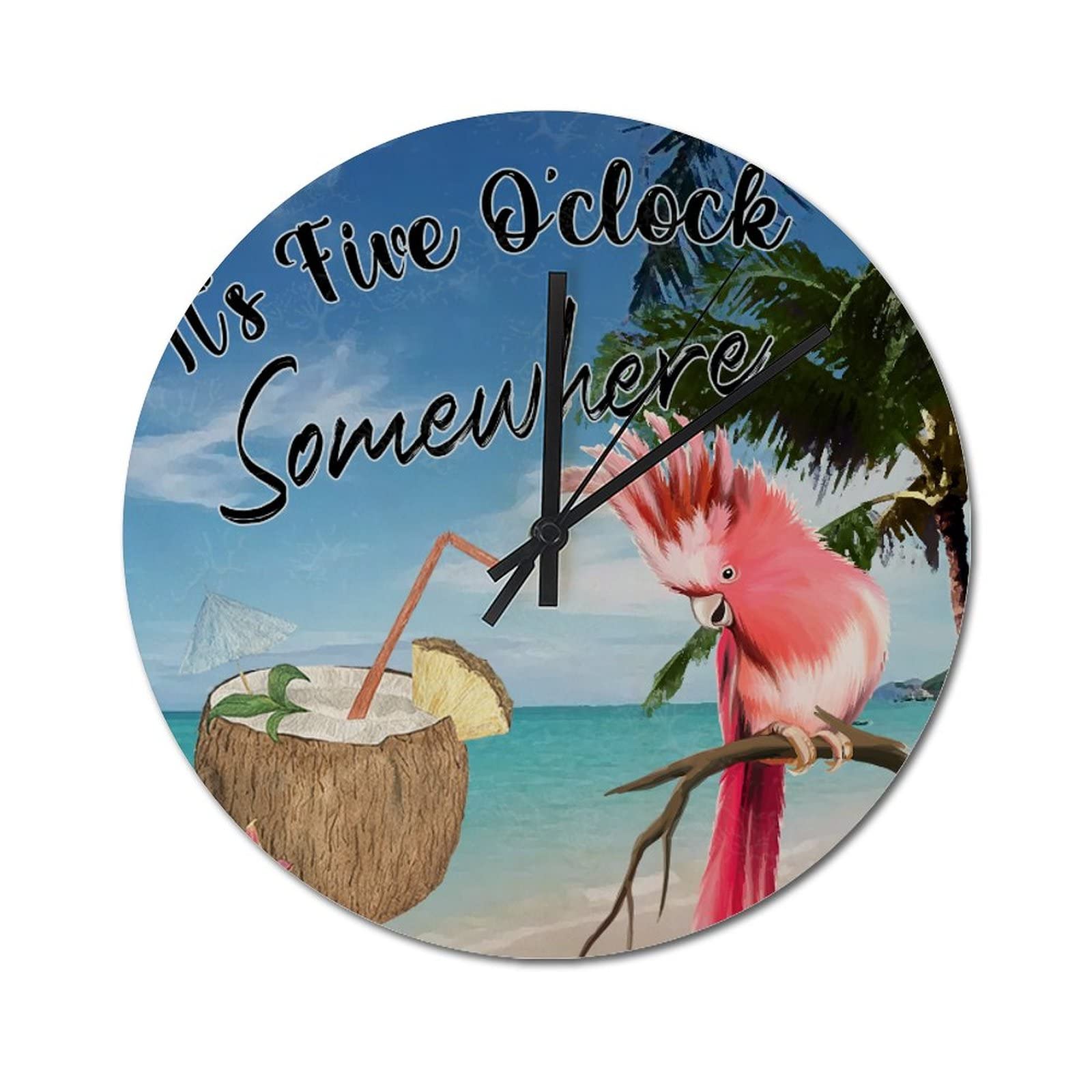 Horloge murale sans tic-tac 38cm grand format martini cuisine