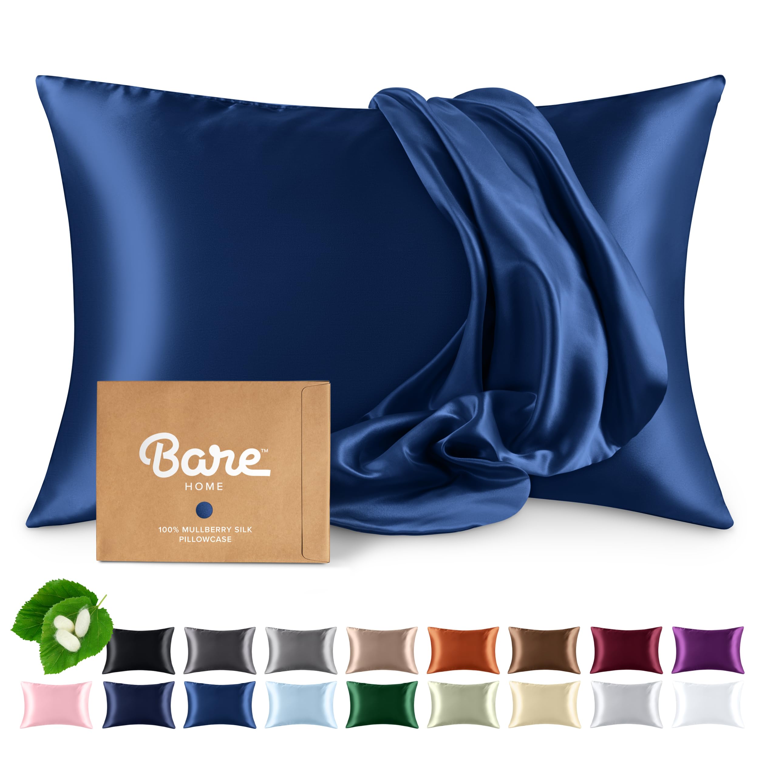 Bare Home Silk Pillowcase
