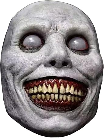 Horror Mask - Soft Material, Realistic Devil Design, Lightweight Halloween Mask, Comfortable Scary Costume Accessory for Adults | Perfect Party Props for Halloween Cosplay Haunted Events