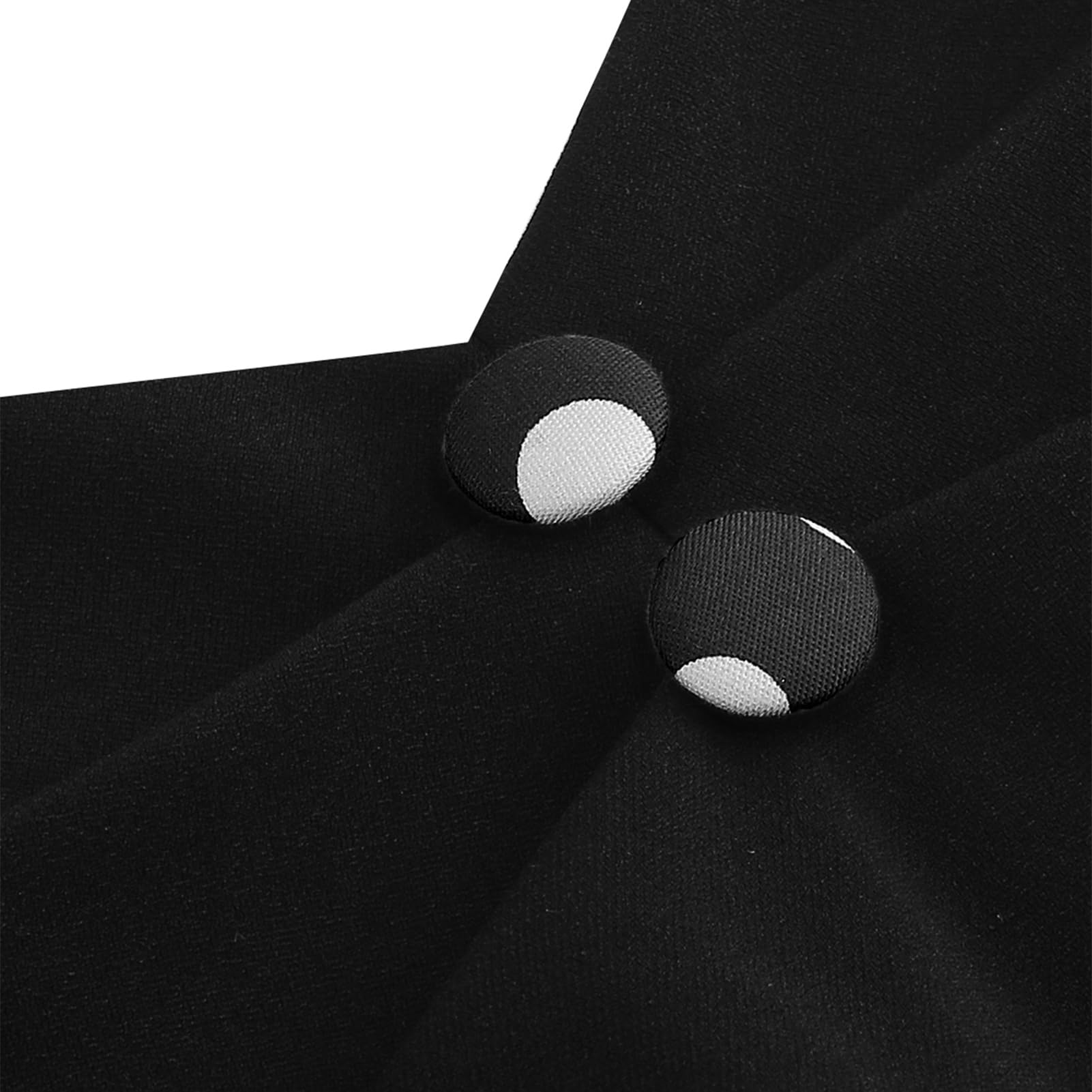 ODIZLI Robe rétro des années 1950 - Dos nu - À pois - Sans manches - Style années 50