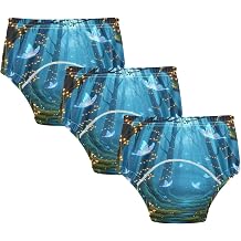 Potty Training Underwear 3 Packs Enchanted Forest Glow Lights Toilet Training Pants for Toddler Girls Boys,