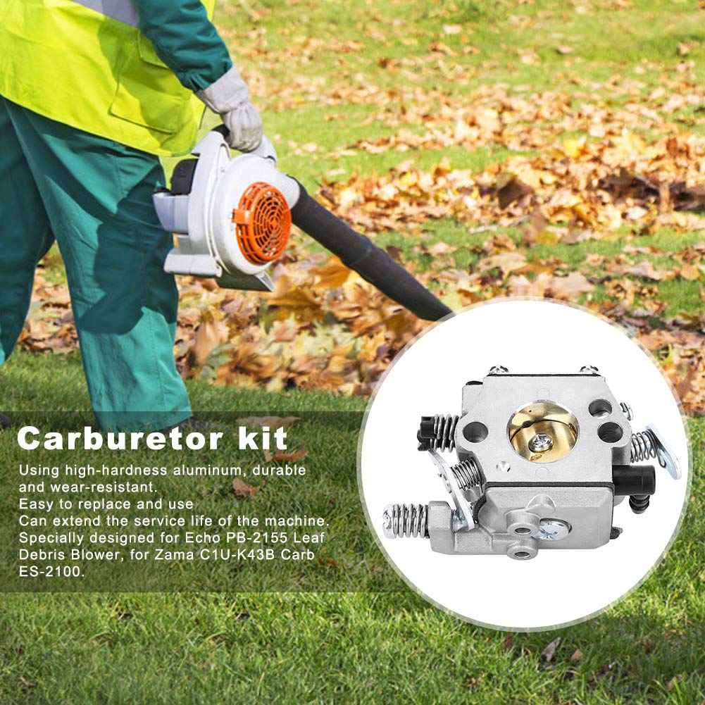 Kit carburatore in alluminio robusto per soffiatore Echo PB-2155, Zama C1U-K43B Carb ES-2100