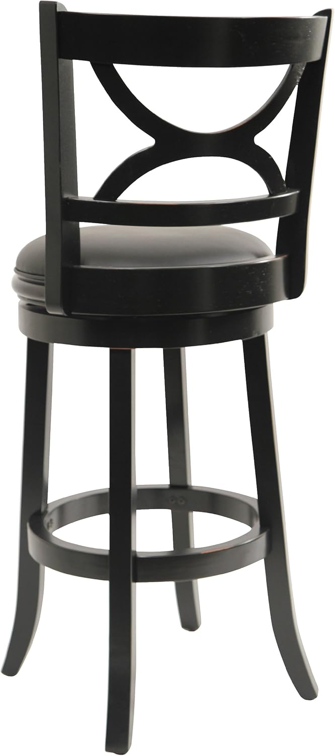 Boraam Florence Swivel Bar Stool - Distressed Black