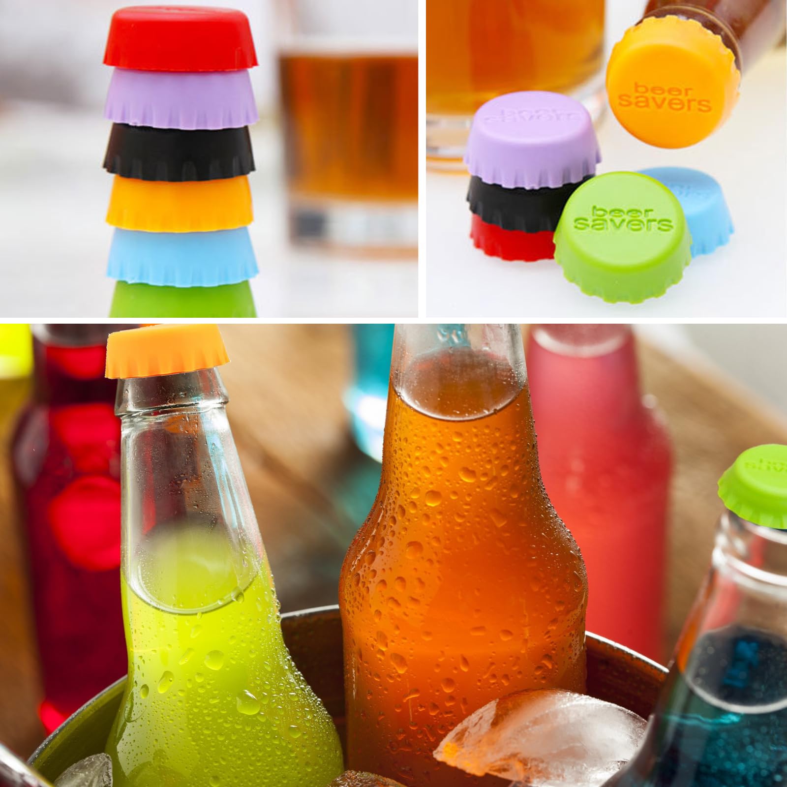 Botella Cristal Tapon Corcho Pack 6 Colores Reutilizables Pack De 6 Tapones  De Silicona Para Botellas De Vino - Reutilizables Y Herméticos - Multicolor  Agua Solan De Cabras Chapas Botellas Cerveza