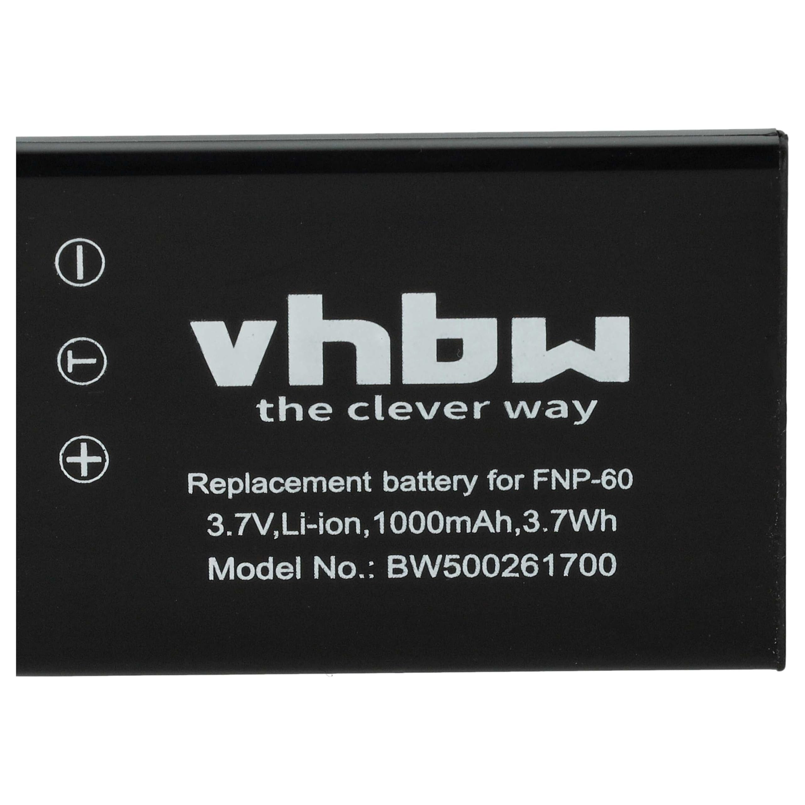 Vhbw Batteria Ricaricabile Li-Ion 1000mAh Per HP/Compaq Photosmart R-Series, DT3200, DSX410, RCP-8325x - 3