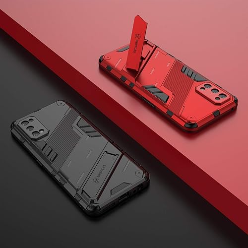 Miniatura 5 de Funda protectora compatible con OPPO REALME 7 PRO con función a prueba de golpes, funda protectora ultrafina con soporte, soporte de PC y TPU, funda