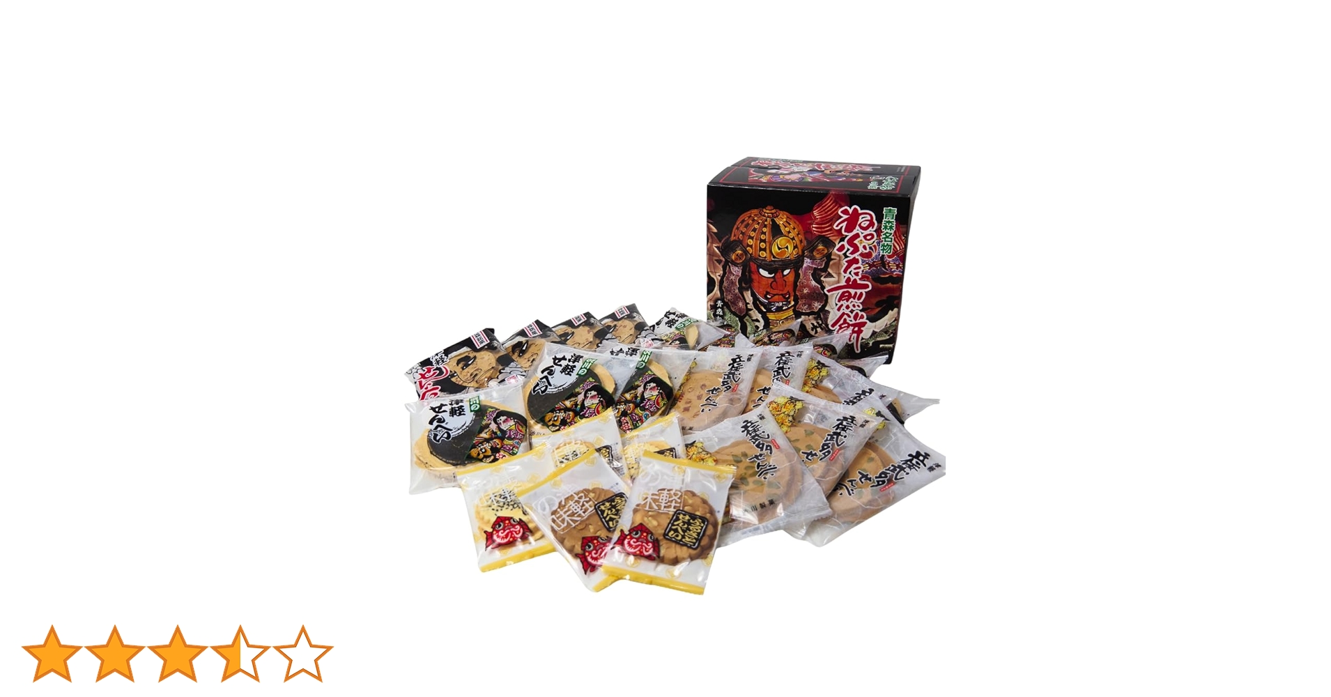 Amazon.co.jp: 渋川 ねぷた煎餅 40枚入り 津軽せんべい 青森 黒石