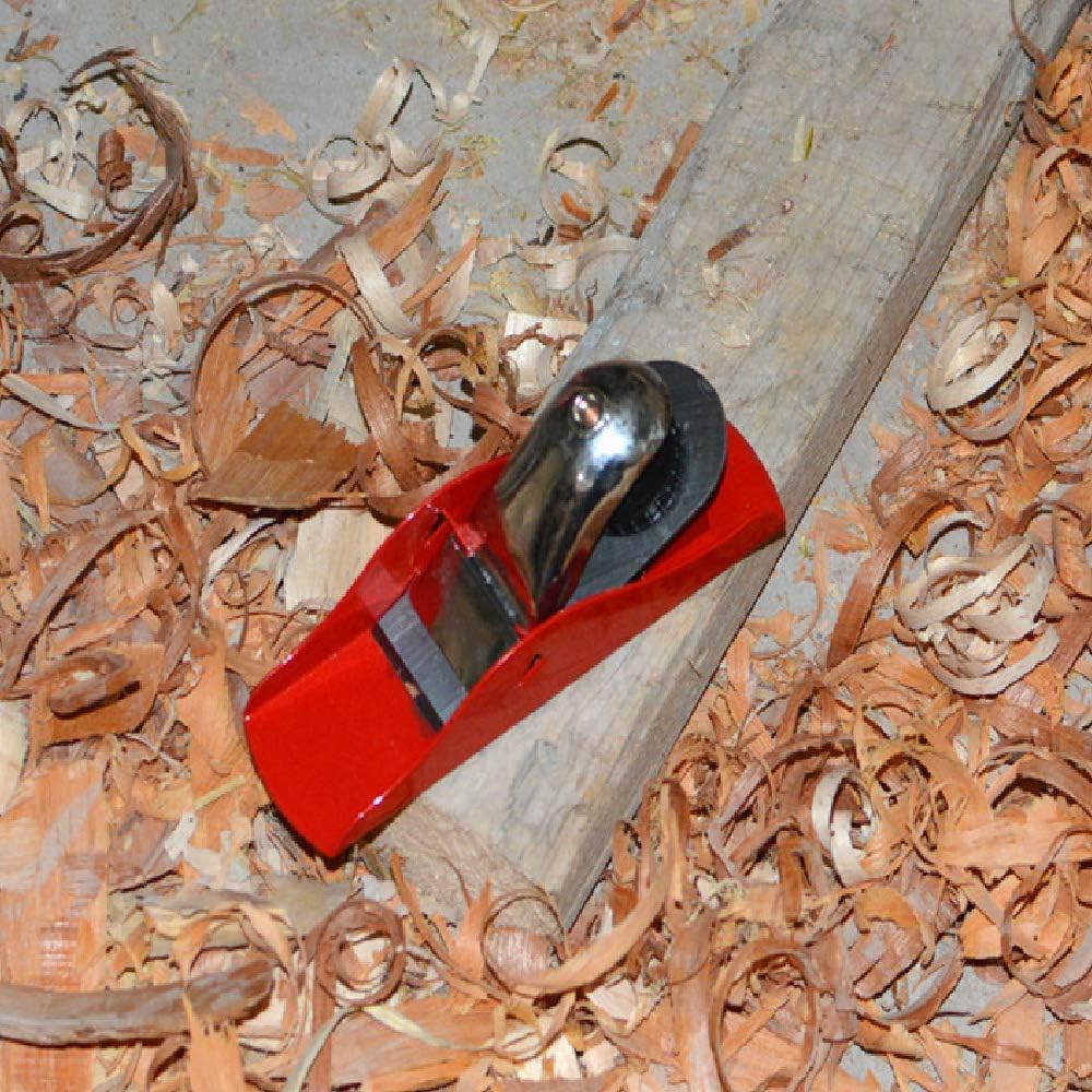Mini Pialla in Legno,Pialla a Mano in Scatola di Legno con Base Piatta per Falegnameria, Fai da Te